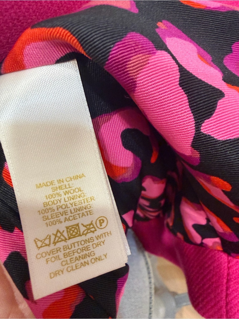 kate spade Fuchsia Bow-Collar Wool-Blend Coat - Picture 6 of 6